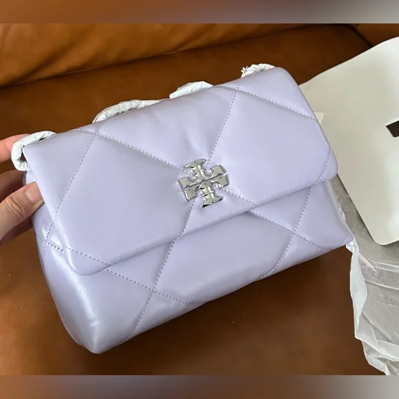 Tory Burch Small Kira Diamond Quilted Leather Convertible Shoulder Bag - Picture 8 of 14